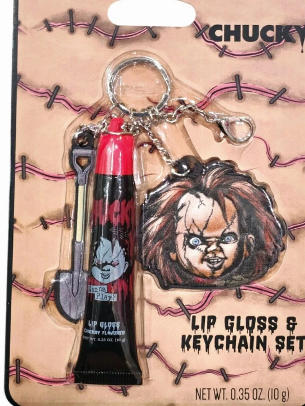 Taste Beauty X Chucky Lip Gloss & Keychain Set